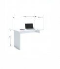 BM.23 - Письменный стол Flex 160 White